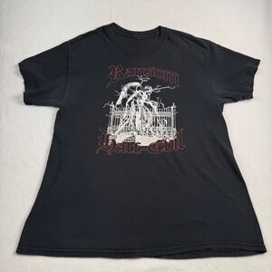 Half Evil Ransom Graphic Tee‎ Mens Black Short Sleeve Streetwear T-Shirt L